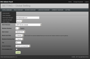 global settings 300x197 - Hotel Booking System PHP MYSQL Source Code