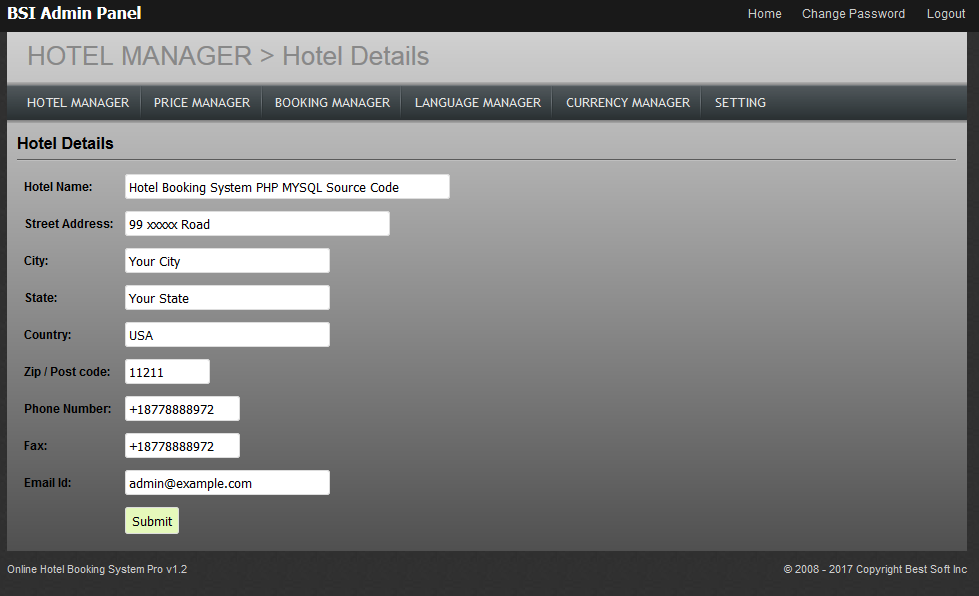 Php Bsi Advance Hotel Booking System
