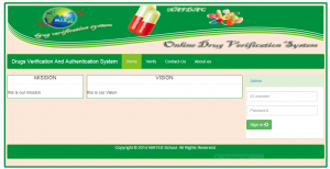 Online Drug Verification System PHP MySql Source Code