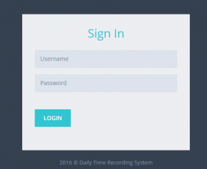 Daily Time Recording System PHP MySql Source Code