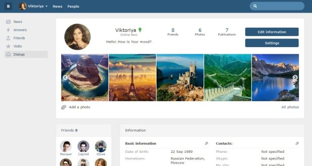 Bootstrap Social Network Version 2 PHP Source Code