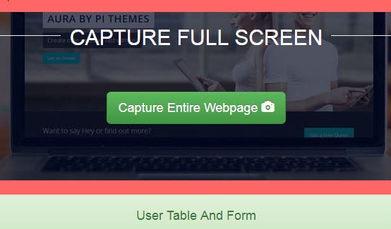 Capture Screenshots PHP Source Code