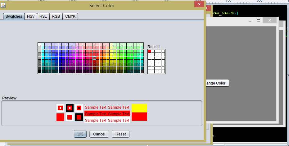 Color Selector Java Source Code 1 - Color Selector Java Source Code