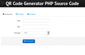 QR Code Generator PHP Source Code