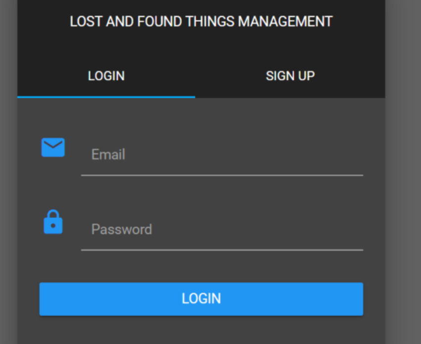 Web-Based Lost And Found Thing Management System in PHP with Source Code